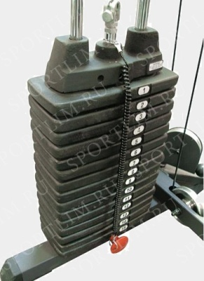 Весовой стек SP150 для Body Solid Powerline PHG1000 (15 шт.*10фнт./4.53 кг.)